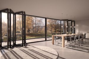 black solarlux ecoline bifolding doors