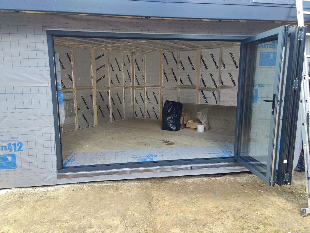 Bifolding doors for garden rooms