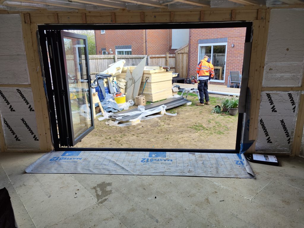 Bifolding doors for garden rooms