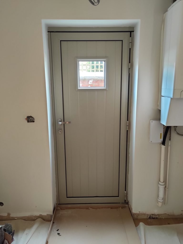 Aluminium front door in Rutland